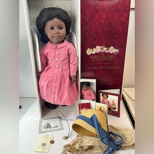 Addy Walker & Mini Me American Girl Dolls Vtg Pleasant Company Box Accessories